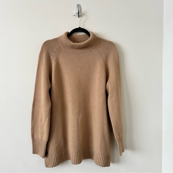 Garnet Hill-Side-Button Cashmere T-Neck - Picture 2 of 11